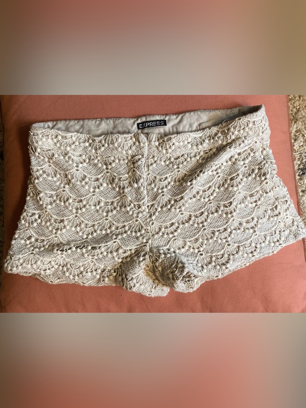 Express Boho Lace Shorts